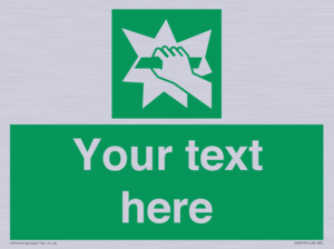 Custom Break Glass Sign